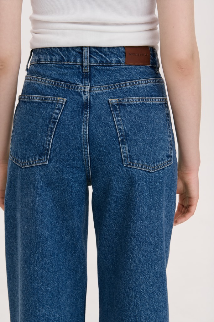 ДЖИНСИ РОЗСЛАБЛЕНОГО КРОЮ ПАЛАЦЦО 25 зображення 3